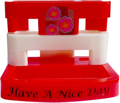 

Shoppernation 2 Compartments Plastic Mobile Holder(Multicolor)