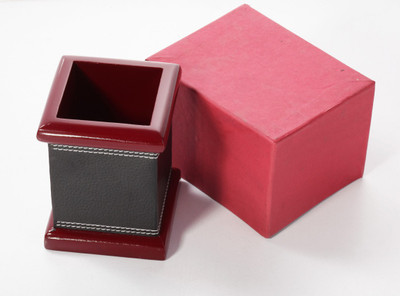 

SKJ 1 Compartments Lether Leather Pen stand(Multicolor)
