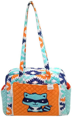

Bacati Aztec Orange Aqua Navy Baby Diaper Bag(Multicolor)