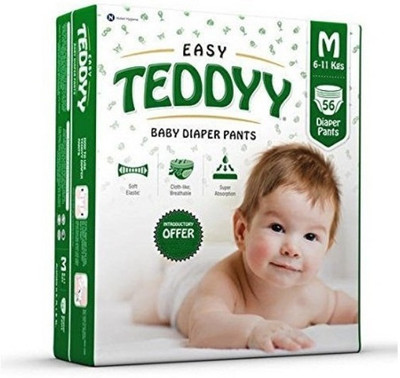 

Prem Medical Cheritable Store Teddy Baby Pants Extra Absorb Diaper- Medium Size Pack of 36 Diapers - M(36 Pieces)