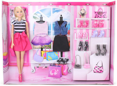 

Grab Offers Fashion Doll With Trendy And Stylish Western Wear Dresses And Awesome Shoes Pair And Accessories For Girls Kids.(Multicolor)