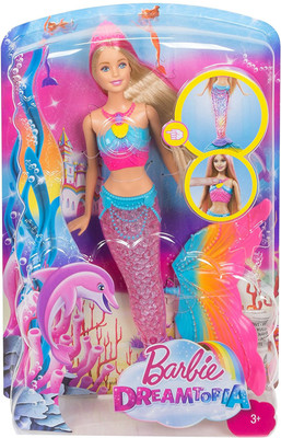 

Grab Offers Princess Mermaid Doll Dreamtopia Rainbow Colourful Light 2 Ways To Play In Water For Kids.(Multicolor)