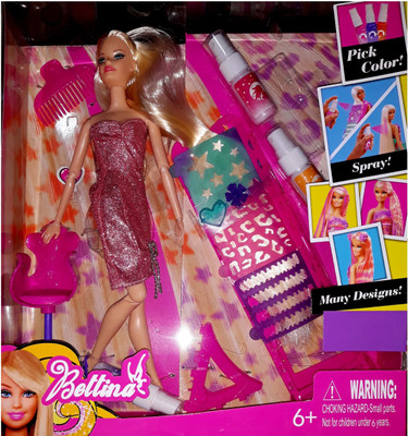 

Charlies Toy Factory Bettina Color Design Hair Latest Toy of Wash & Repeat(Multicolor)