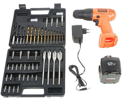 

Black & Decker Power Tool Kit(51 Tools), Black;orange