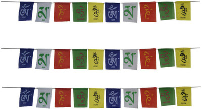 

DivyaMantra Car Hanging Rectangle Car Window Flag Flag(Cotton)