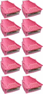 

Funkroo High Quality Pack of 10pcs Satin Blouse cover kurti cover garments cover for keeping blouse dupatta salwar Keep Blouse/Suit/Travelling Pouch(Pink)