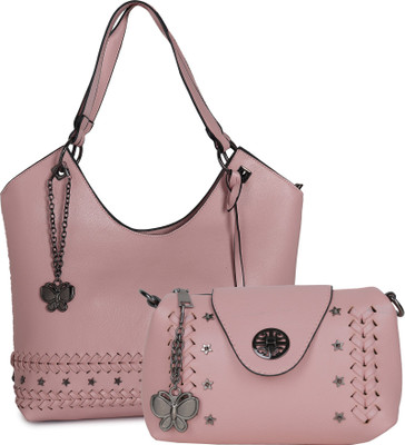 

Butterflies Hand-held Bag(Pink)