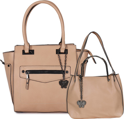 

Butterflies Hand-held Bag(Beige, Black)