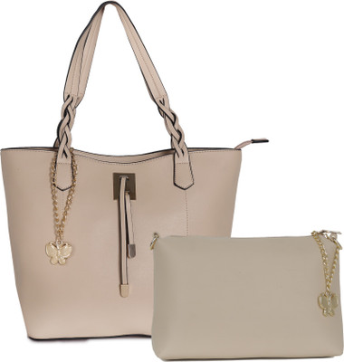 

Butterflies Hand-held Bag(Beige)