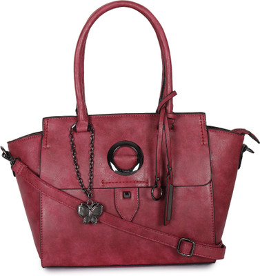 

Butterflies Hand-held Bag(Maroon)
