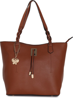 

Butterflies Hand-held Bag(Brown)