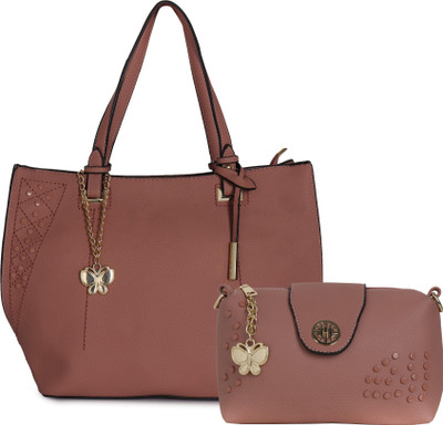 

Butterflies Hand-held Bag(Brown)