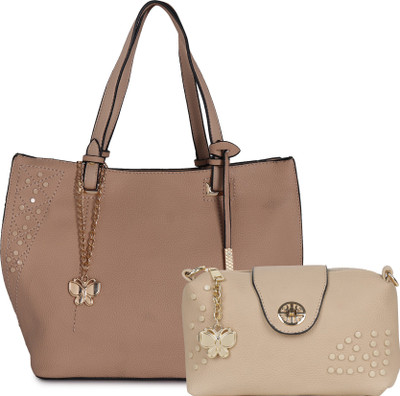 

Butterflies Hand-held Bag(Khaki)