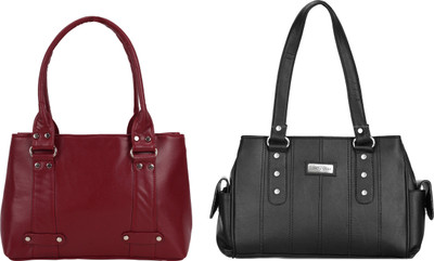 

Lady bar Hand-held Bag(Black)