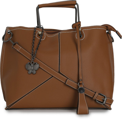 

Butterflies Hand-held Bag(Brown)