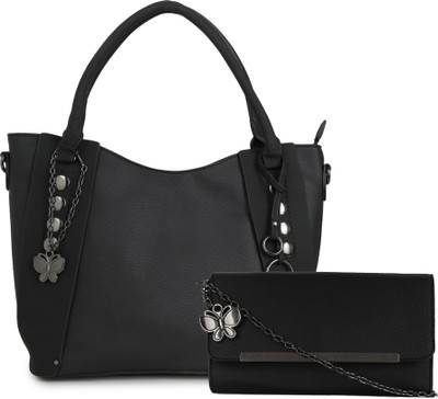 

Butterflies Hand-held Bag(Black)