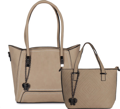 

Butterflies Hand-held Bag(Beige)