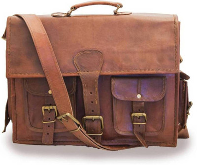 Handcrafted exports Messenger Bag(Brown)