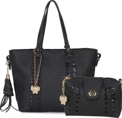 

Butterflies Hand-held Bag(Black)