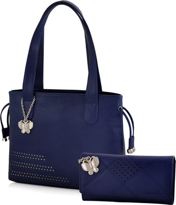 

Butterflies Hand-held Bag(Blue)