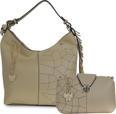 

Butterflies Hand-held Bag(Khaki)