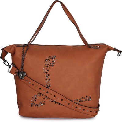 

Butterflies Hand-held Bag(Brown)