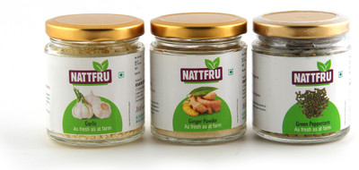 

Nattfru Nattfru Ginger Powder , Garlic Bits & Green Papper Corn(115)