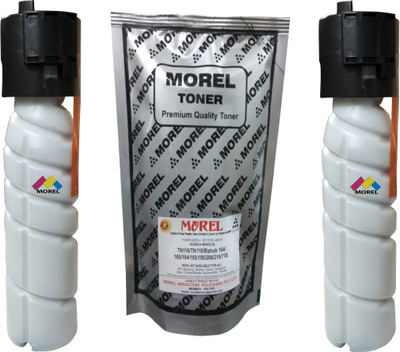 

MOREL COMPATIBLE TONER CARTRIDGE UNIVERSAL FOR KONICA MINOLTA BIZHUB 164 / 184 / 185 / 195 / 206 / 215 / 226 / TN116 / TN118 PHOTOCOPIER PACK OF 2 WITH 1 REFILL POUCH. Single Color Ink Toner(Black)