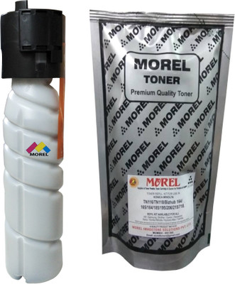 

MOREL COMPATIBLE TONER CARTRIDGE FOR USE IN KONICA MINOLTA BIZHUB 164 / 184 / 185 / 195 / 206 / 215 / 226 / TN116 / TN118 PHOTOCOPIER WITH 1 REFILL POUCH. Single Color Ink Toner(Black)