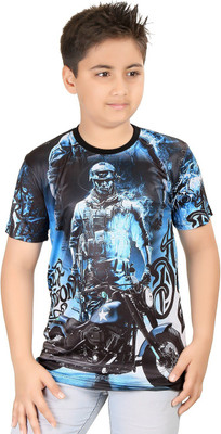 GRAND STITCH Boys Printed Polycotton T Shirt(Multicolor, Pack of 1) GRAND STITCH Boys Printed Polycotton T Shirt(Multicolor, Pack of 1)