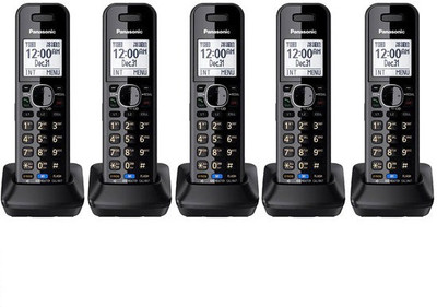 Panasonic KTG Expandable one set Cordless Landline Phone(Black)
