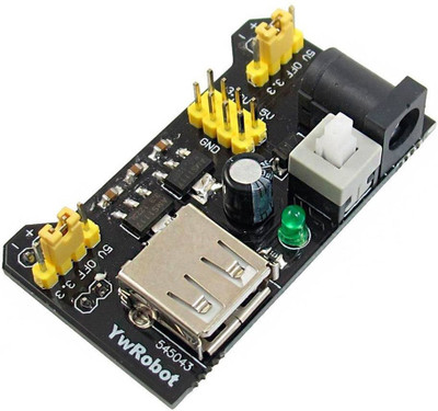 

Robocraze Bread Board Power Supply(3.3V/5V/12V)(Multicolor)