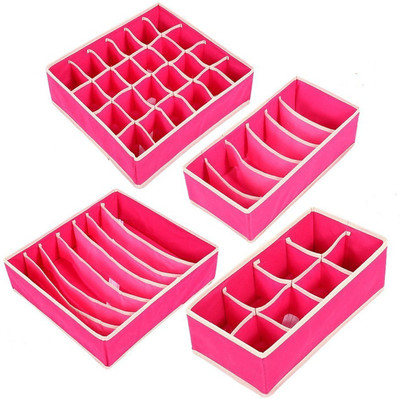 

EmpireDeals Travel Organiser (Set of 4)(Pink)