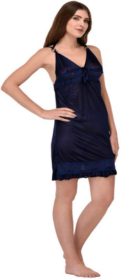 new blue eyes Women Nighty(Dark Blue)