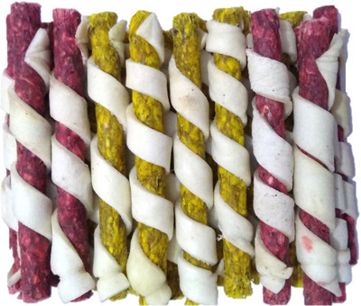 

SAWAY Pet Food & Supplier Twisted & Healthy Spairal Munchy Mix Chicken, Mutton Dog Chew(1500 g, Pack of 1)