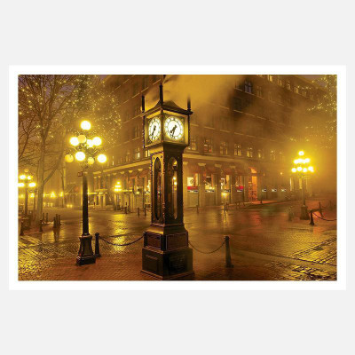 CRAZYINK(Night Big CLock)WALL POSTER (12 * 18) INCH Paper Print(12 inch X 18 inch) available at flipkart for Rs.169