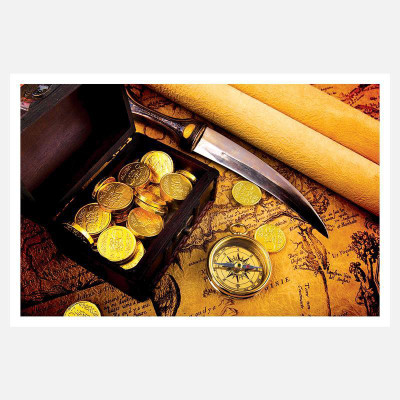 CRAZYINK(GOLD COIN ND TRAVEL TOUS)WALL POSTER (12 * 18) INCH Paper Print(12 inch X 18 inch) available at flipkart for Rs.169