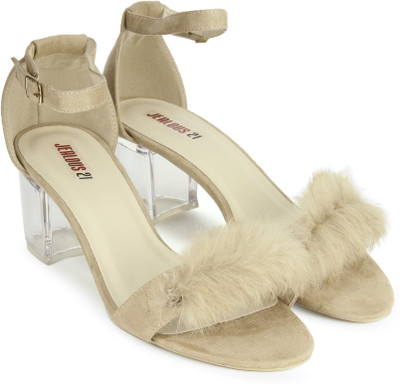 

Jealous 21 Women BEIGE Heels