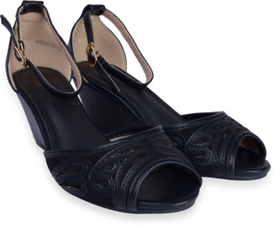 Allen Solly Women BLACK Wedges