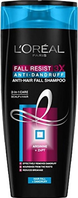 

L'Oreal Fall Resist 3x Anti-dandruff Anti-hair Fall Shampoo(175 ml)
