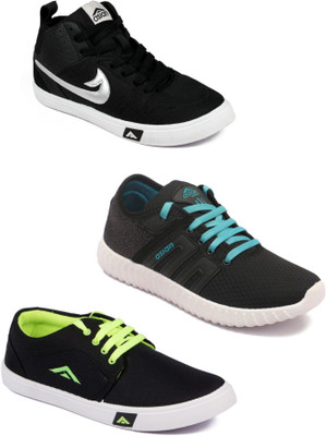

Asian men's casual & sports shoes combo pack of 3 Walking Shoes For Men(Multicolor