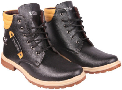 

MOONSTER MoonSter For Men And Boys Mid Ankle Length Boots,Outdoor (Black) Boots For Men(Black