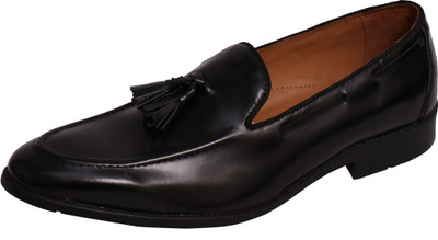 

ROME Genuine Leather Slip On For Men(Black