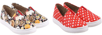 

BELLA TOES Combo of 2 casual shoe Casuals For Women(Multicolor, Black