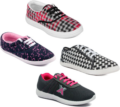 

Asian Women Casual & Running Shoes Combo Pack of 4 Casuals For Women(Multicolor