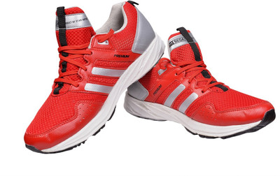 

Sega Shoes PREMIUM Walking Shoes For Men(Red, Silver