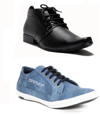 

DK Derby Kohinoor Lace Up For Men(Black, Blue