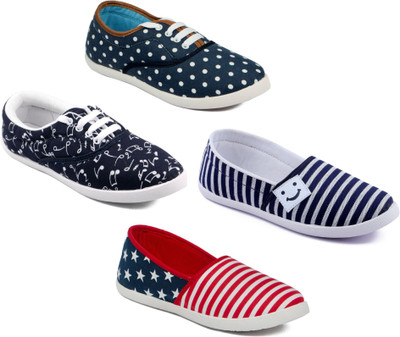 

Asian Women Casual & Running Shoes Combo Pack of 4 Casuals For Women(Multicolor