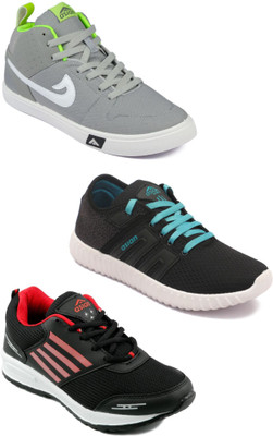 

Asian men's casual & sports shoes combo pack of 3 Casuals For Men(Multicolor