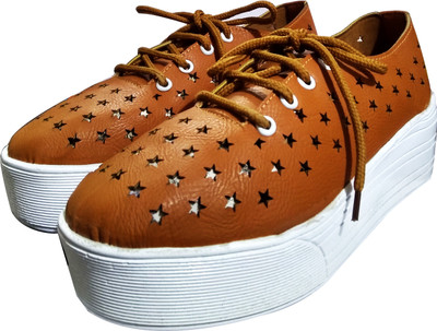 

Fashionitz Sneakers For Women(Tan